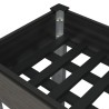 Lit surélevé de jardin avec étagère Gris 200x50x75 cm WPC 555690555690