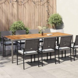 Table de Jardin Gris 250 x 100 x 75 cm polyrotin 555692555692