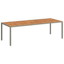 Table de Jardin Gris 250 x 100 x 75 cm polyrotin 555692555692