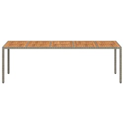 Table de Jardin Gris 250 x 100 x 75 cm polyrotin 555692555692
