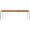 Table de Jardin Gris 250 x 100 x 75 cm polyrotin 555692555692