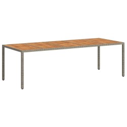 Table de Jardin Gris 250 x 100 x 75 cm polyrotin 555692555692