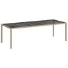 Table de Jardin Beige 250 x 100 x 75 cm polyrotin 555698555698