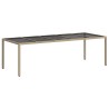 Table de Jardin Beige 250 x 100 x 75 cm polyrotin 555698555698