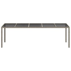 Table de Jardin Gris 250 x 100 x 75 cm polyrotin 555699555699