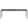Table de Jardin Gris 250 x 100 x 75 cm polyrotin 555699555699
