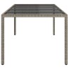 Table de Jardin Gris 250 x 100 x 75 cm polyrotin 555699555699
