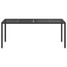 Table de Jardin Noir 190 x 90 x 75 cm polyrotin 555700555700