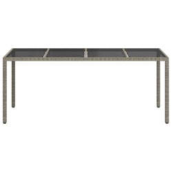 Table de Jardin Gris 190 x 90 x 75 cm polyrotin 555701555701