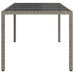Table de Jardin Gris 190 x 90 x 75 cm polyrotin 555701555701