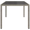 Table de Jardin Gris 190 x 90 x 75 cm polyrotin 555701555701