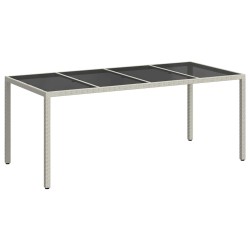 Table de Jardin Blanc 190 x 90 x 75 cm polyrotin 555702555702