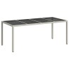 Table de Jardin Blanc 190 x 90 x 75 cm polyrotin 555702555702