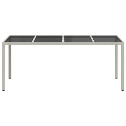 Table de Jardin Blanc 190 x 90 x 75 cm polyrotin 555702555702