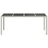 Table de Jardin Blanc 190 x 90 x 75 cm polyrotin 555702555702