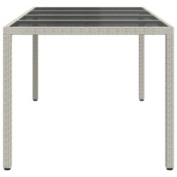 Table de Jardin Blanc 190 x 90 x 75 cm polyrotin 555702555702
