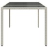 Table de Jardin Blanc 190 x 90 x 75 cm polyrotin 555702555702