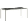 Table de Jardin Blanc 190 x 90 x 75 cm polyrotin 555702555702