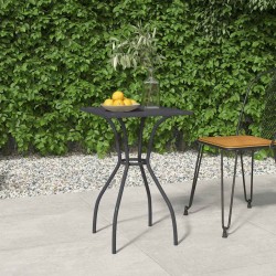 Table de jardin anthracite 50x50x72 cm treillis d'acier 555703555703