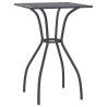 Table de jardin anthracite 50x50x72 cm treillis d'acier 555703555703