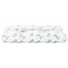 Coussin de palette motif de feuilles 80x40x12 cm tissu 555706555706
