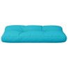 Coussin de palette turquoise 80x40x12 cm tissu 555707555707