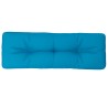 Coussin de palette bleu clair 120x40x12 cm tissu 555708555708