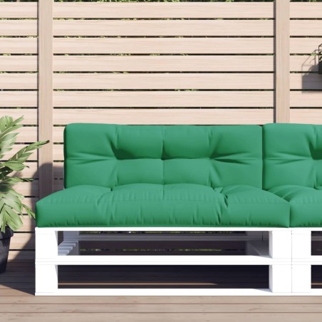 Coussin de palette vert 120x40x12 cm tissu 555709555709