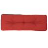 Coussin de palette rouge 120x40x12 cm tissu 555710555710