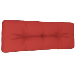 Coussin de palette rouge 120x40x12 cm tissu 555710555710