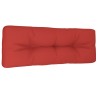 Coussin de palette rouge 120x40x12 cm tissu 555710555710