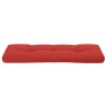 Coussin de palette rouge 120x40x12 cm tissu 555710555710