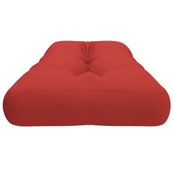 Coussin de palette rouge 120x40x12 cm tissu 555710555710