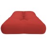 Coussin de palette rouge 120x40x12 cm tissu 555710555710