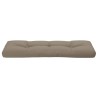 Coussin de palette taupe 120x40x12 cm tissu 555711555711