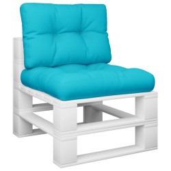 Coussins de palette lot de 2 turquoise tissu 555713555713