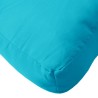Coussins de palette lot de 2 turquoise tissu 555713555713
