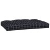 Coussins de palette lot de 2 motif à carreaux noir tissu 555716555716