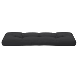 Coussin de palette noir 120x40x12 cm tissu 555718555718