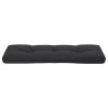 Coussin de palette noir 120x40x12 cm tissu 555718555718
