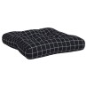 Coussins de palette lot de 2 motif à carreaux noir tissu Oxford 555722555722