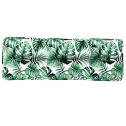 Coussin de palette à motif de feuilles 120x40x12 cm Tissu 555723555723