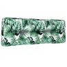 Coussin de palette à motif de feuilles 120x40x12 cm Tissu 555723555723