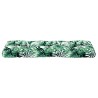 Coussin de palette à motif de feuilles 120x40x12 cm Tissu 555723555723