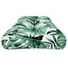 Coussin de palette à motif de feuilles 120x40x12 cm Tissu 555723555723