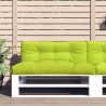 Coussin de palette vert vif 120x40x12 cm tissu 555725555725