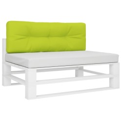 Coussin de palette vert vif 120x40x12 cm tissu 555725555725
