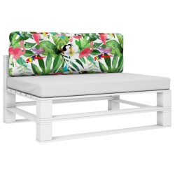 Coussin de palette multicolore 120x40x12 cm tissu 555727555727