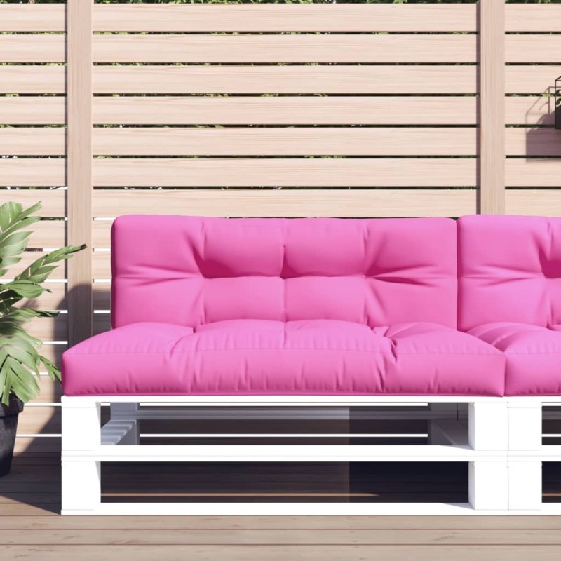 Coussin de palette rose 120x40x12 cm tissu 555728555728