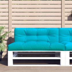 Coussin de palette turquoise 120x40x12 cm tissu 555729555729